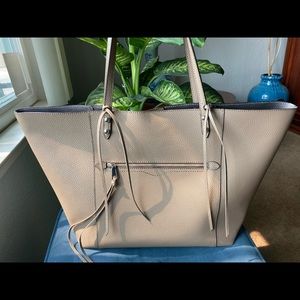 REBECCA MINKOFF LEATHER TOTE BAG